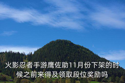 火影忍者手游鹰佐助11月份下架的时候之前来得及领取段位奖励吗