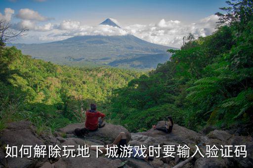 如何解除玩地下城游戏时要输入验证码