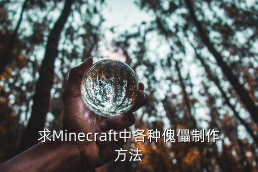 求Minecraft中各种傀儡制作方法