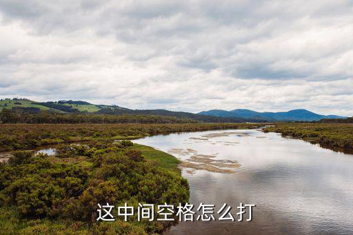 这中间空格怎么打