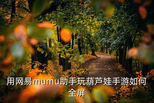 用网易mumu助手玩葫芦娃手游如何全屏