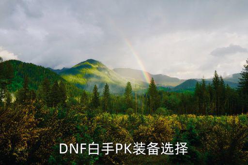 DNF白手PK装备选择