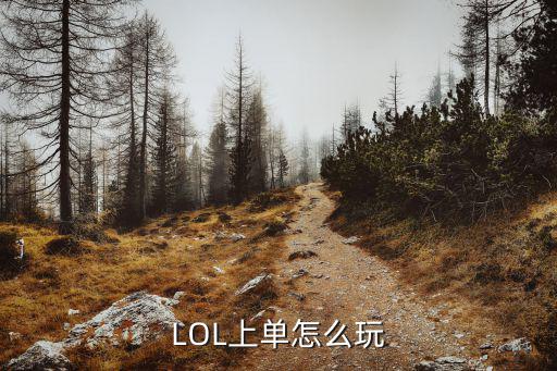 LOL上单怎么玩