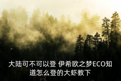 日本的英雄联盟手游怎么登录，大陆可不可以登 伊希欧之梦ECO知道怎么登的大虾教下