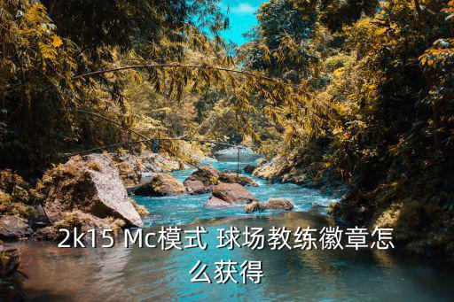 2k15 Mc模式 球场教练徽章怎么获得