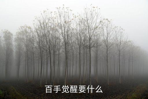 百手觉醒要什么