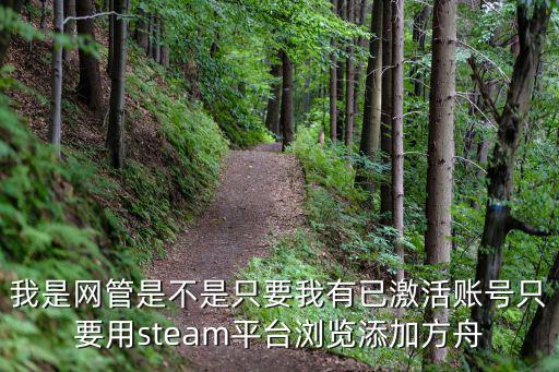 我是网管是不是只要我有已激活账号只要用steam平台浏览添加方舟