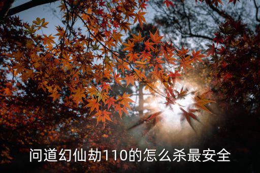 问道幻仙劫110的怎么杀最安全