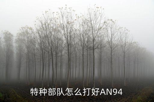 特种部队怎么打好AN94