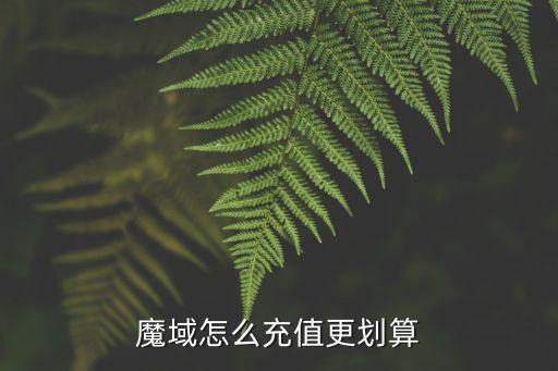 魔域怎么充值更划算