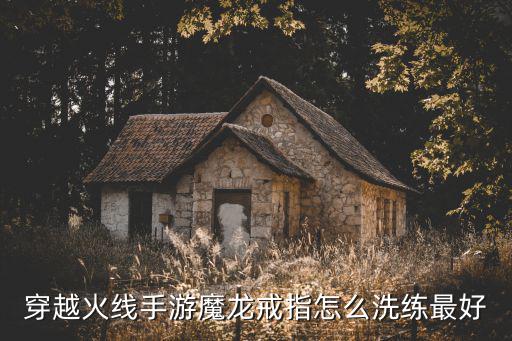 穿越火线手游魔龙戒指怎么洗练最好