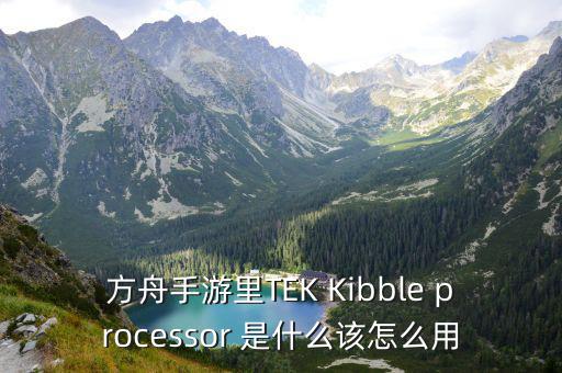 方舟手游里TEK Kibble processor 是什么该怎么用