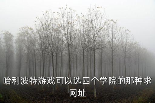 哈利波特游戏可以选四个学院的那种求网址