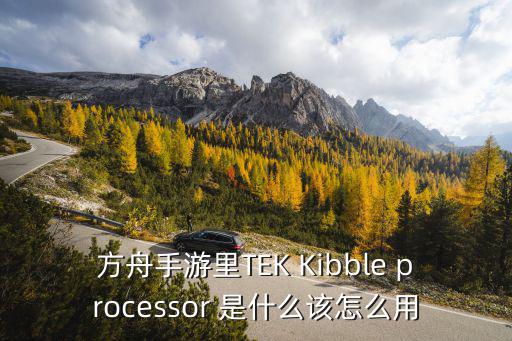 方舟手游里TEK Kibble processor 是什么该怎么用