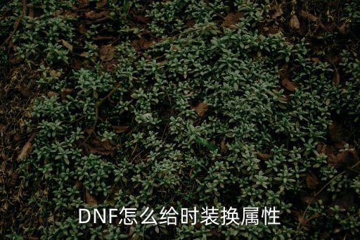 DNF怎么给时装换属性