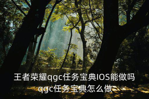 王者荣耀qgc任务宝典IOS能做吗 qgc任务宝典怎么做