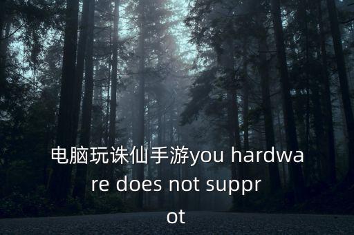 电脑玩诛仙手游you hardware does not supprot