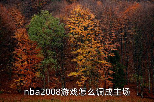 nba2008游戏怎么调成主场