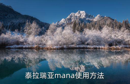 泰拉瑞亚mana使用方法