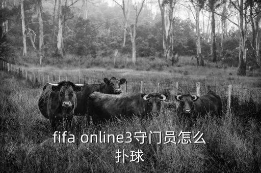 fifa online3守门员怎么扑球