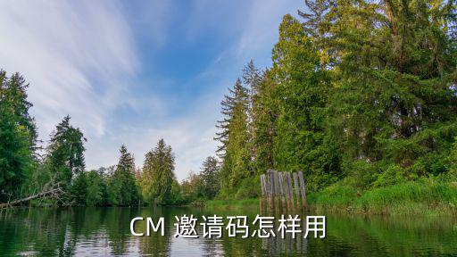 CM 邀请码怎样用