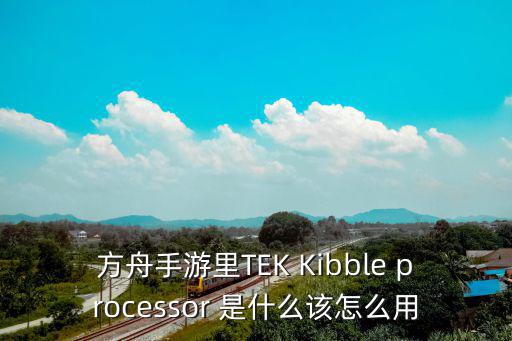 方舟手游里TEK Kibble processor 是什么该怎么用