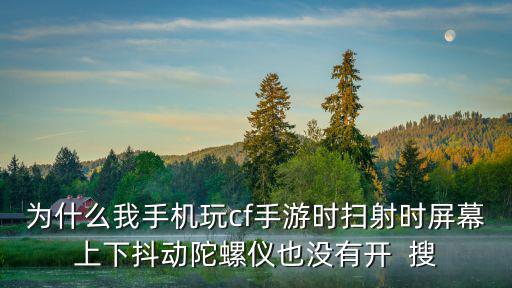 为什么我手机玩cf手游时扫射时屏幕上下抖动陀螺仪也没有开  搜