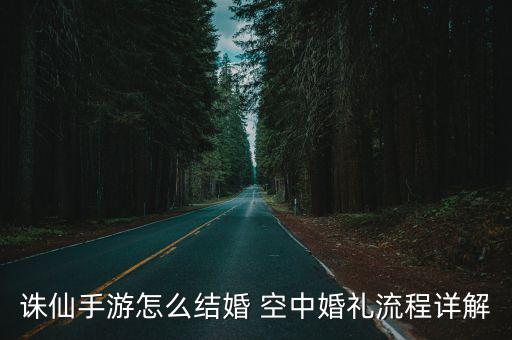 诛仙手游怎么结婚 空中婚礼流程详解