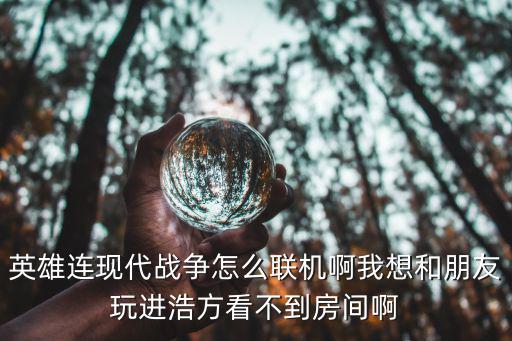 英雄连现代战争怎么联机啊我想和朋友玩进浩方看不到房间啊