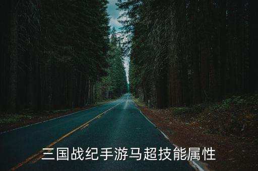 三国战纪手游马超技能属性