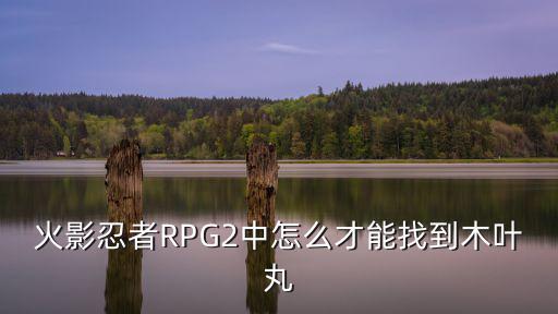 火影忍者RPG2中怎么才能找到木叶丸