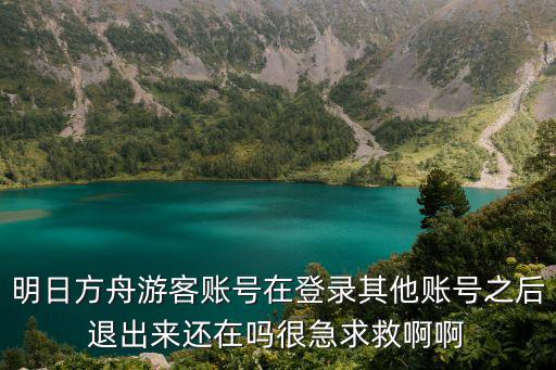 手游明日方舟怎么留痕，明日方舟游客账号在登录其他账号之后退出来还在吗很急求救啊啊