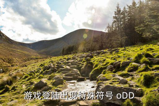 游戏登陆出现特殊符号 oDD