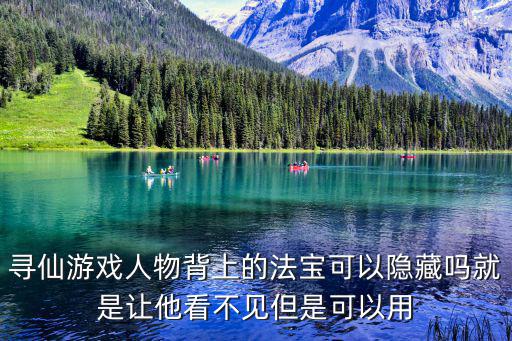 寻仙游戏人物背上的法宝可以隐藏吗就是让他看不见但是可以用