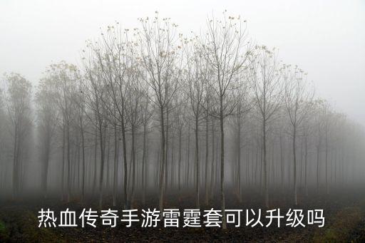 热血传奇手游雷霆套可以升级吗