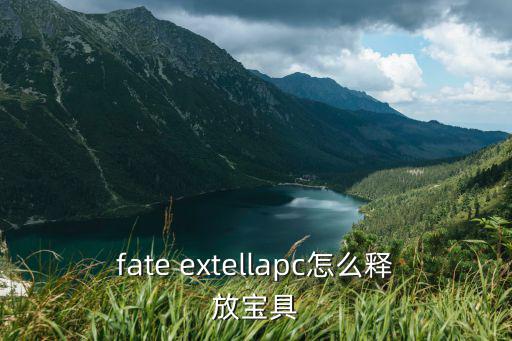 fate extellapc怎么释放宝具