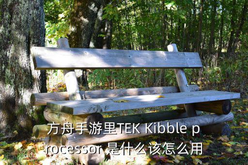 方舟手游里TEK Kibble processor 是什么该怎么用