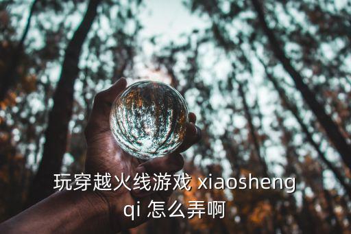 玩穿越火线游戏 xiaoshengqi 怎么弄啊