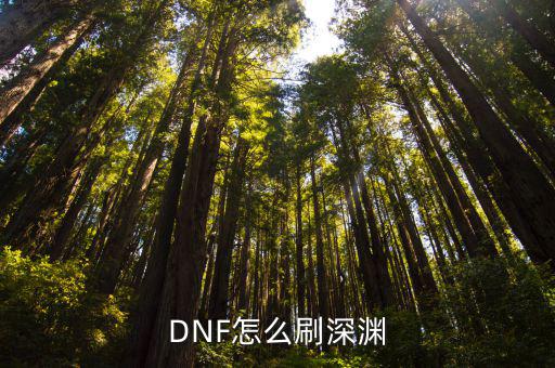 DNF怎么刷深渊