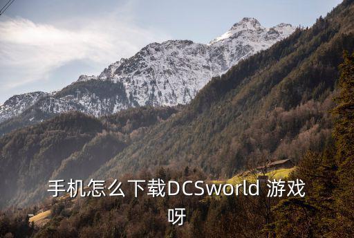 手机怎么下载DCSworld 游戏呀