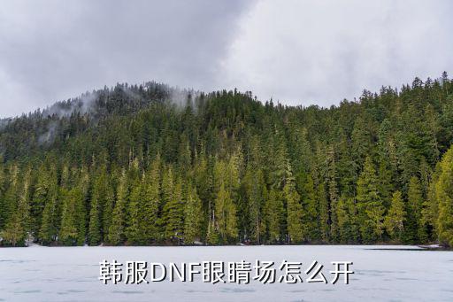 韩服DNF眼睛场怎么开