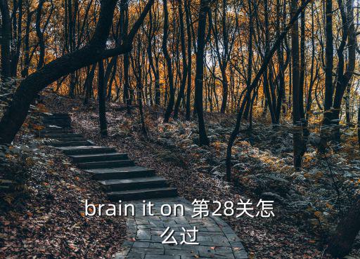 凹凸世界手游解密28关怎么过，brain it on 第28关怎么过