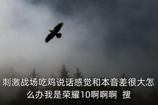 刺激战场吃鸡说话感觉和本音差很大怎么办我是荣耀10啊啊啊  搜