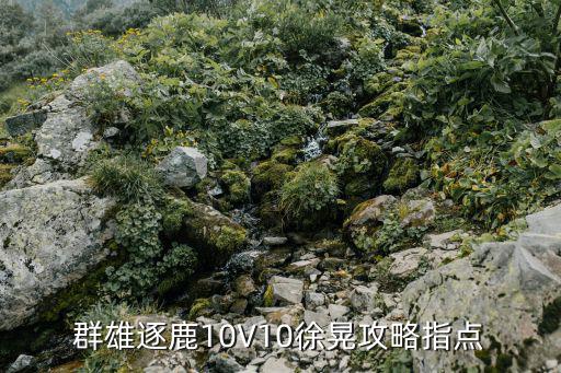 群雄逐鹿10V10徐晃攻略指点