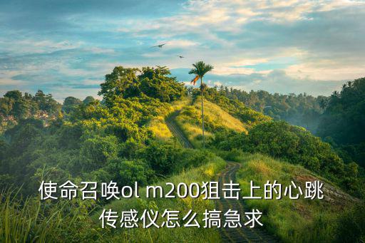 使命召唤手游心跳传感器怎么防备，使命召唤ol m200狙击上的心跳传感仪怎么搞急求