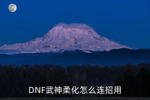 dnf手游武神怎么柔化技能，DNF武神柔化怎么连招用