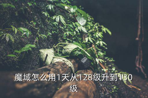 魔域手游怎么快速升级到130级，魔域到130怎么升级快啊