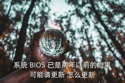 系统 BIOS 已是两年以前的如果可能请更新 怎么更新