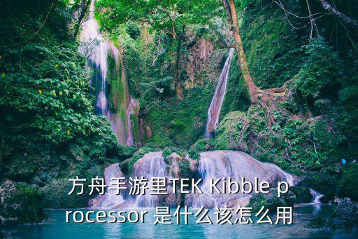 方舟手游里TEK Kibble processor 是什么该怎么用