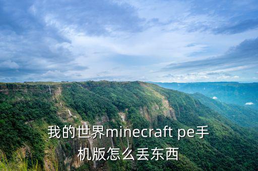 我的世界minecraft pe手机版怎么丢东西